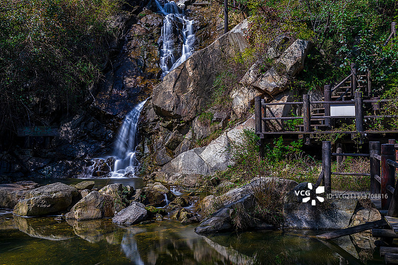 九如山瀑布群风景区  瀑布  慢门 流水图片素材