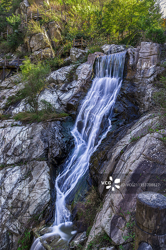 九如山瀑布群风景区  瀑布  慢门 流水图片素材
