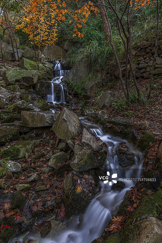 九如山瀑布群风景区  瀑布  慢门 流水图片素材