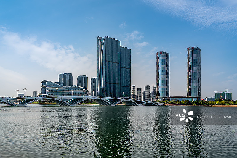 航拍山东日照城市风光图片素材