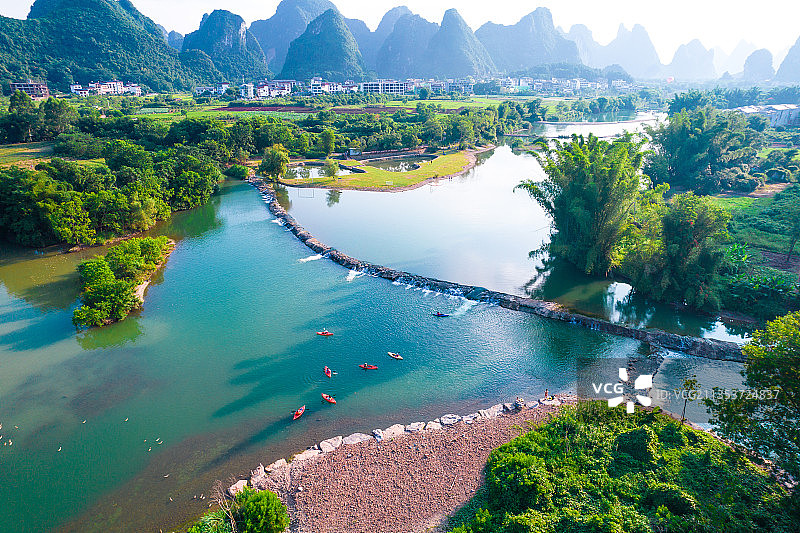 遇龙河十里画廊风景区图片素材