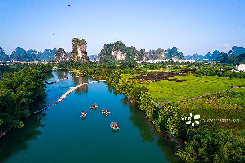 遇龙河十里画廊风景区图片素材