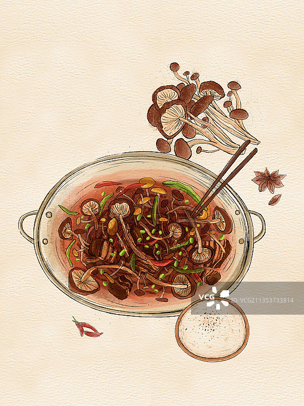 茶树菇01图片素材