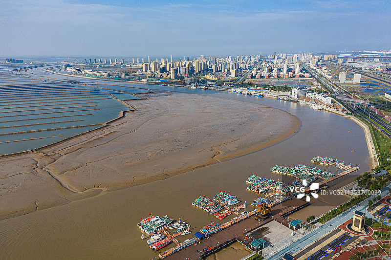 渤海之滨，黄骅港图片素材