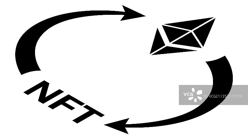 NFT和以太坊ETH流通2.5D图片素材