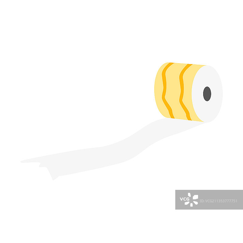 带有图案的未卷卫生纸图片素材