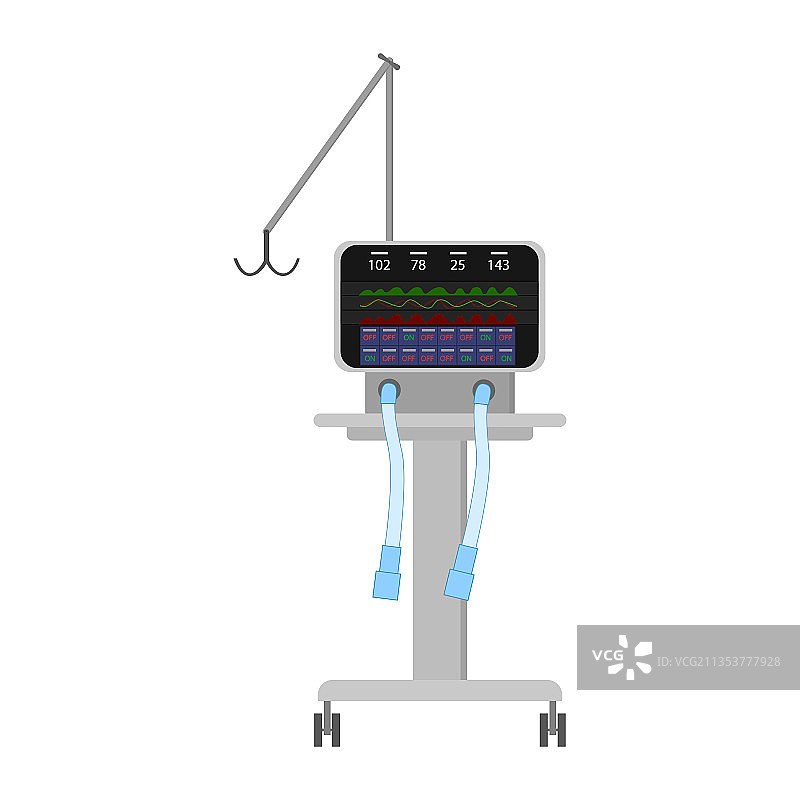 人工肺通气设备图片素材