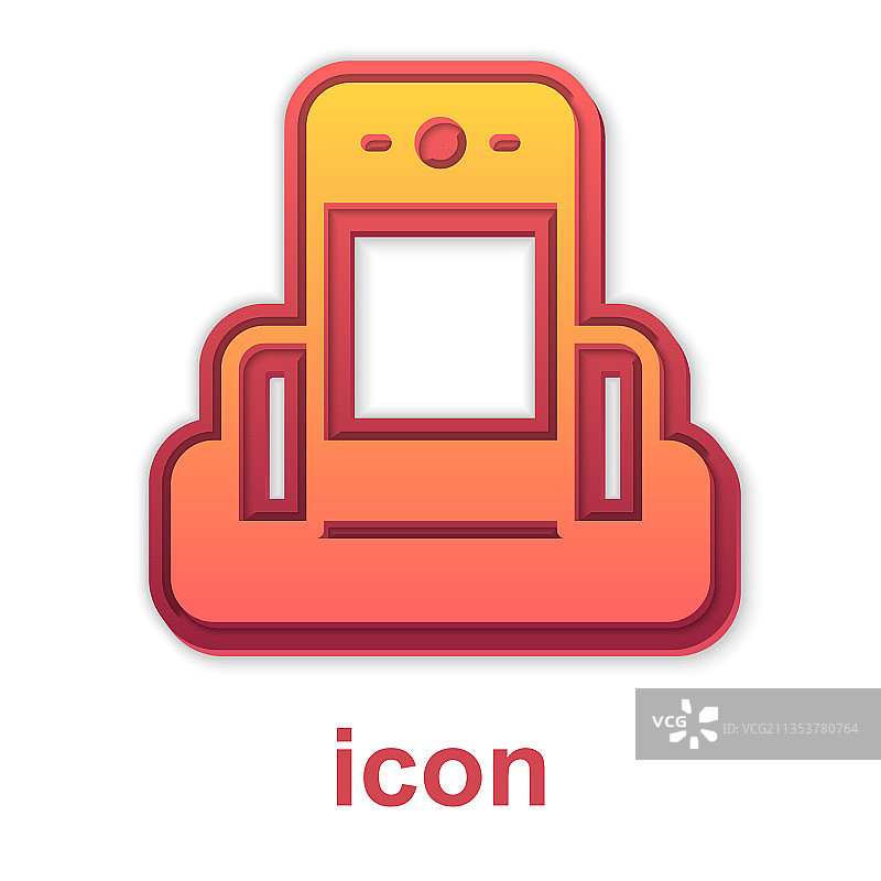 机场安检金属探测器图标图片素材