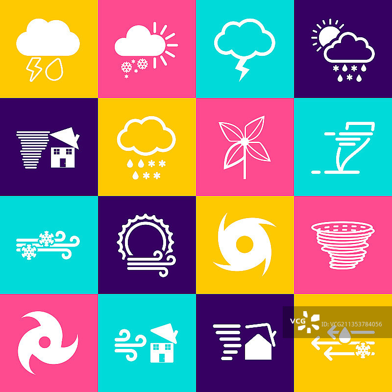 风雨雪龙卷风暴云图片素材