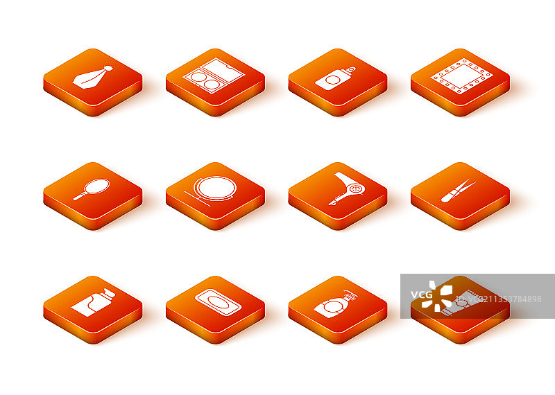 乳霜化妆品管肥皂手镜套装图片素材