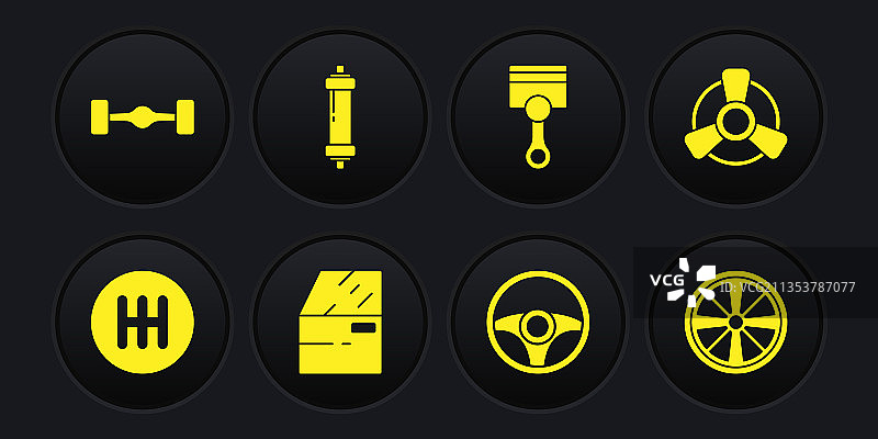 汽车换挡器电机通风口车门套装图片素材