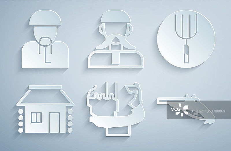 基辅创始人纪念碑和花园草叉图片素材