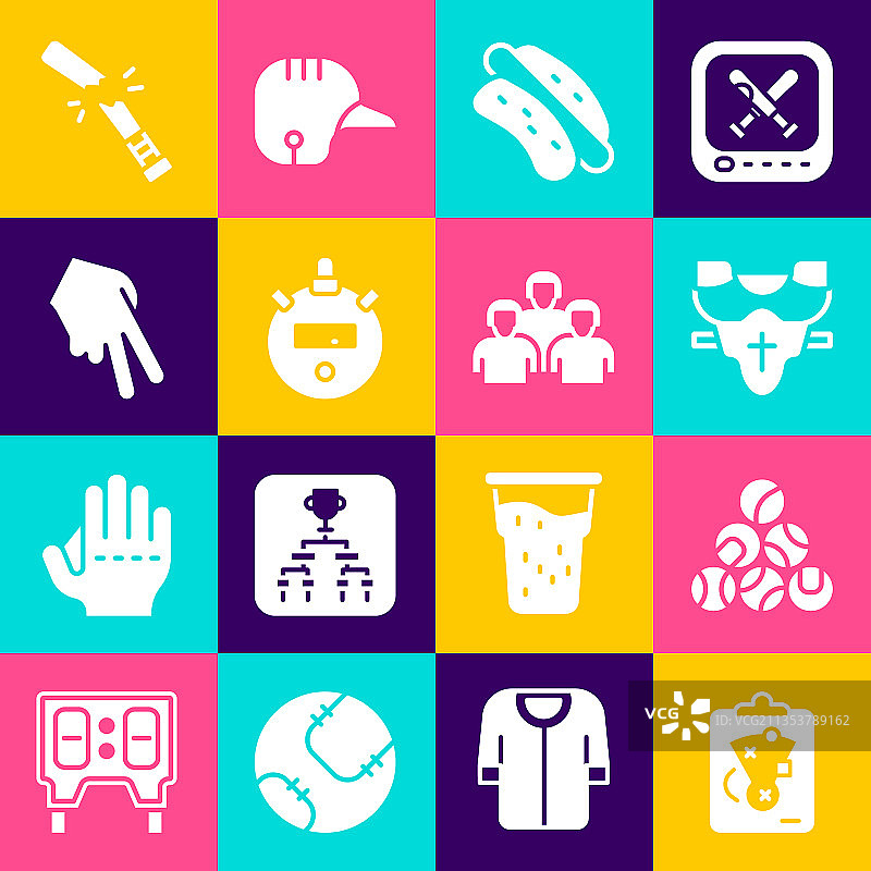 棒球运动员胸前的计划策略套装图片素材