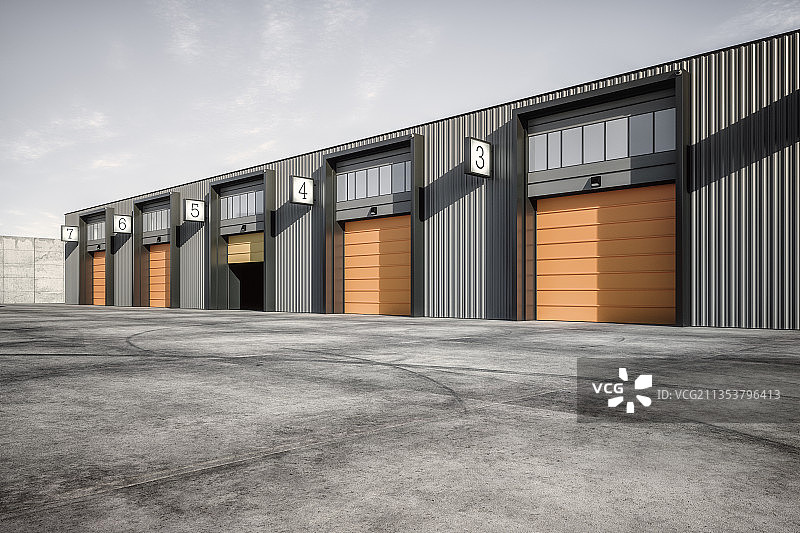 加载装货码头图片素材