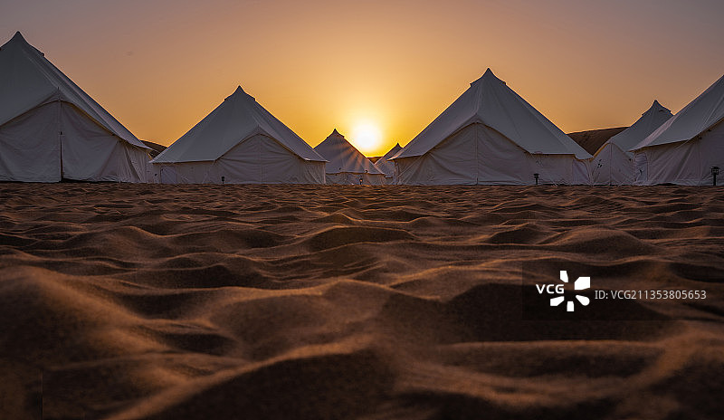 沙漠日出图片素材