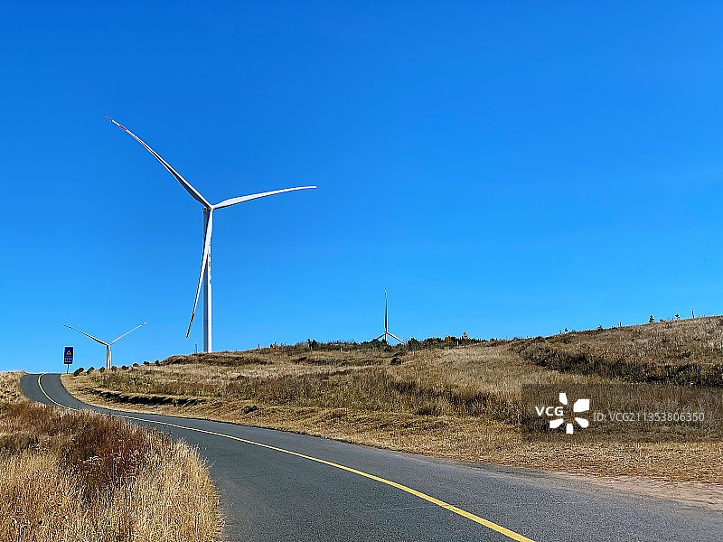 张北草原天路图片素材