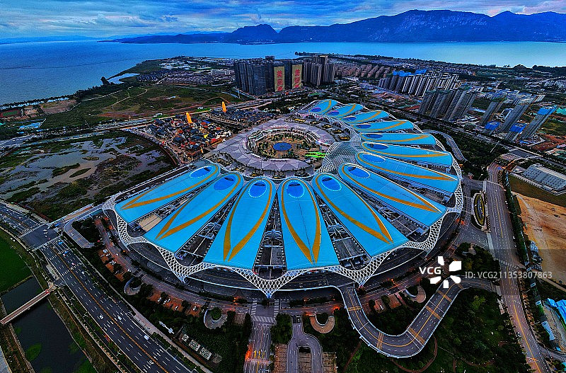 昆明COP15次会议中心-滇池国际会展中心图片素材