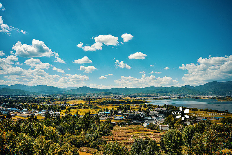 云南大理剑湖风光图片素材