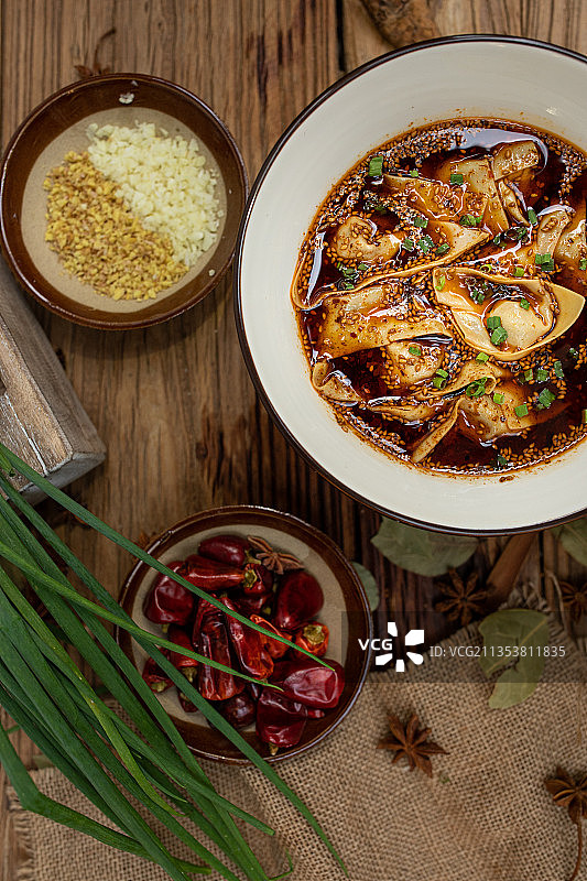 红油抄手图片素材