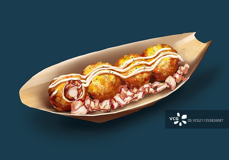 章鱼丸子图片素材