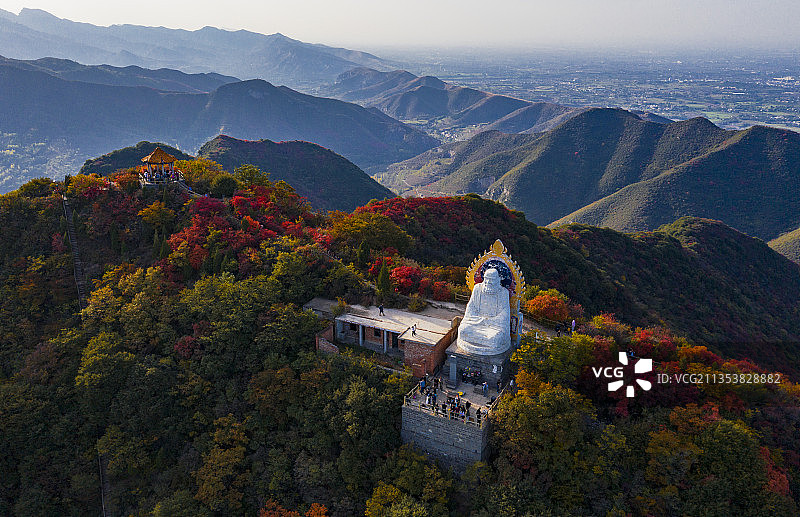 河南嵩山红叶图片素材