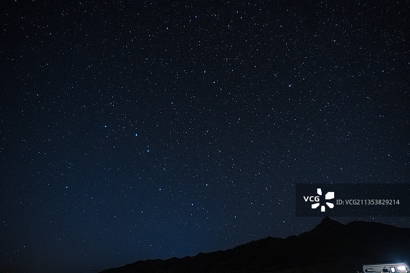 夜空中的北斗星图片素材