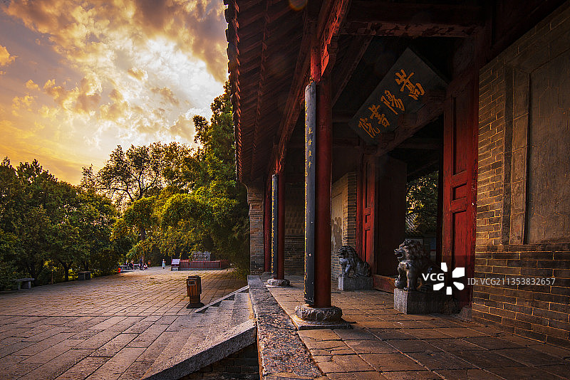 河南登封嵩阳书院图片素材