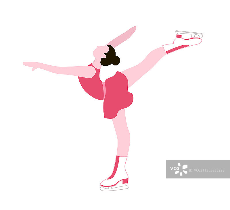 滑雪运动之花样滑冰图片素材