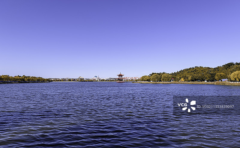天津临潮湖望海山公园图片素材