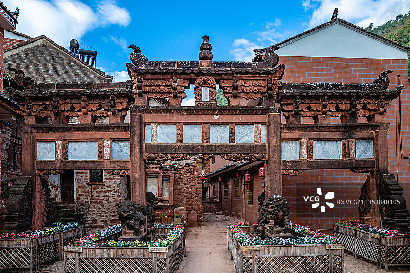 云南省楚雄州禄丰县黑井古镇图片素材