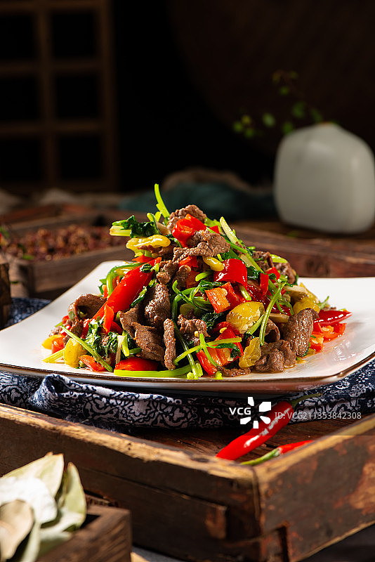 美味泡椒牛肉图片素材