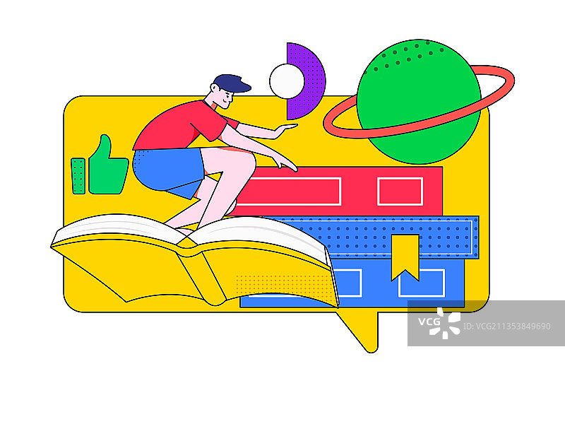 课程招生宣传互联网扁平矢量人物插画图片素材