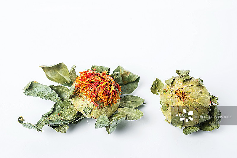 中草药材红花图片素材