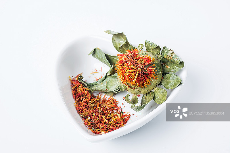 中草药材红花图片素材