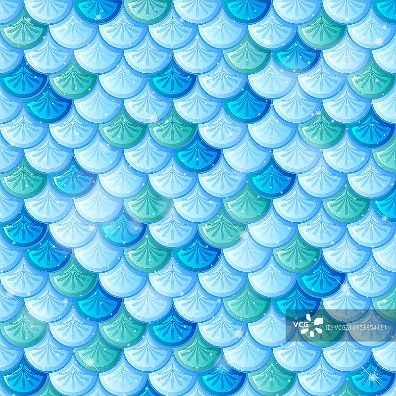 鱼鳞无缝图案背景图片素材