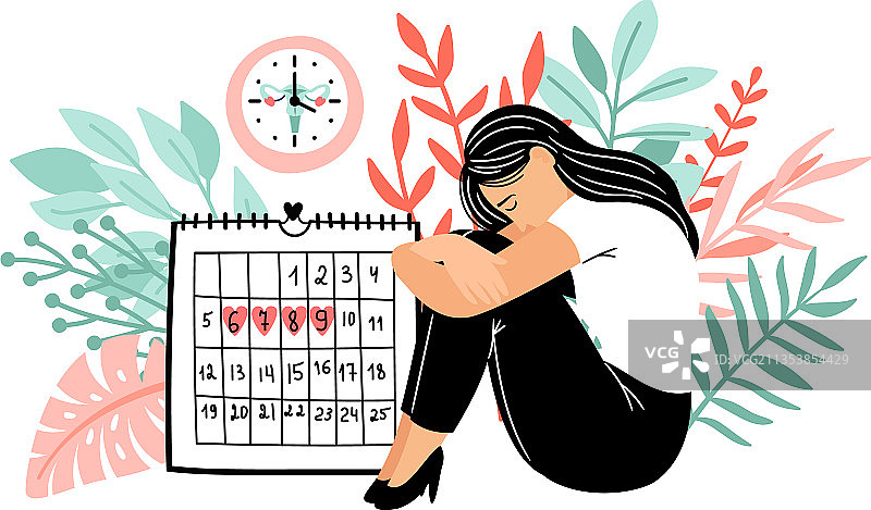 经期痉挛图片素材