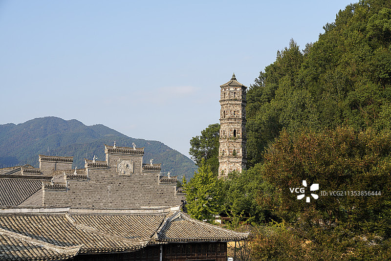 浙江省 台州市 临海市 龙兴寺 千佛塔图片素材