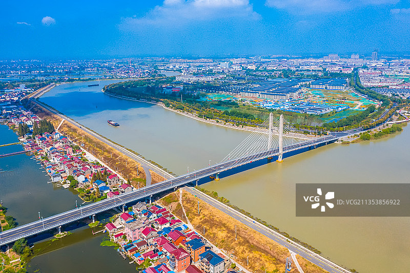 南京市高淳区固城湖大桥图片素材