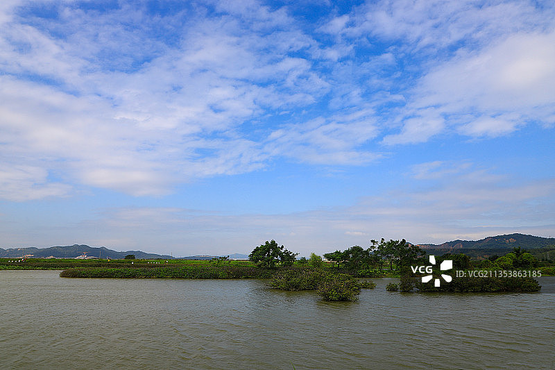 珠海金湾大门口湿地公园图片素材