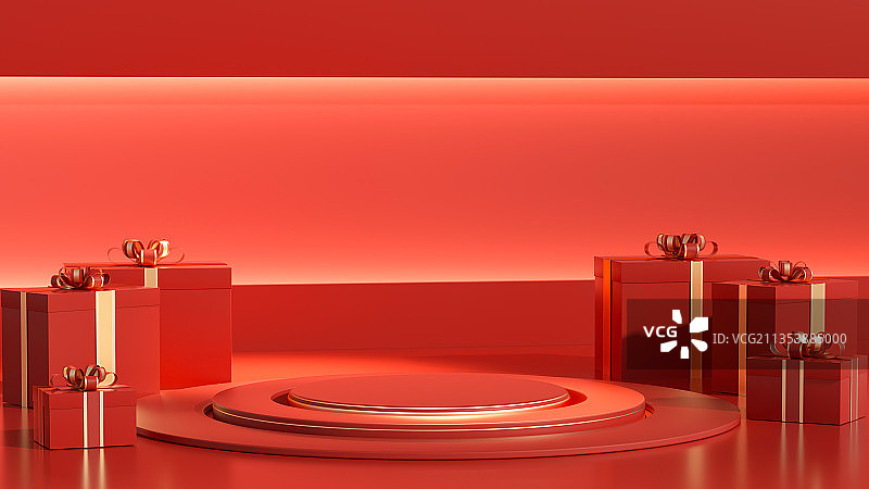 3D中国风产品展示台创意图图片素材