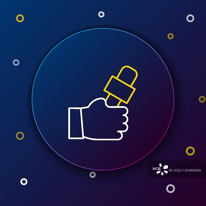 记者手持麦克风图片素材