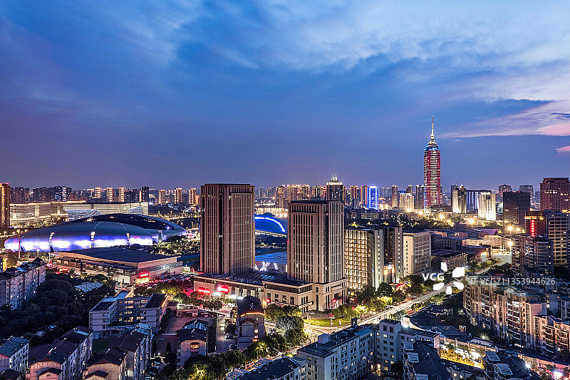 常州新北区夜景图片素材