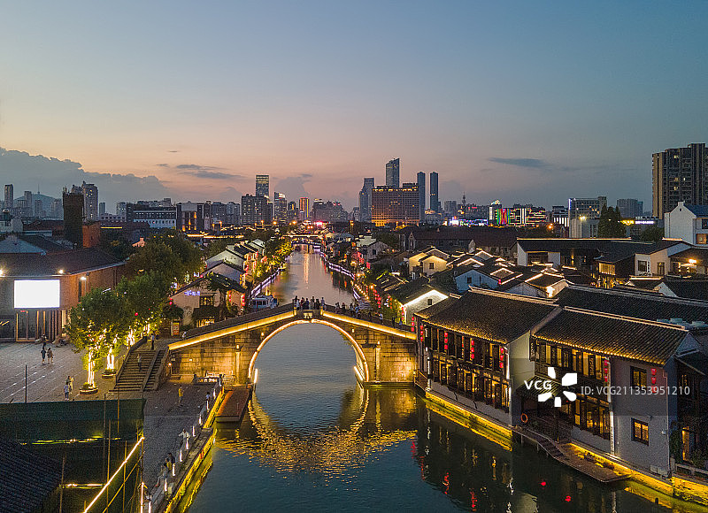 清名桥古运河景区图片素材