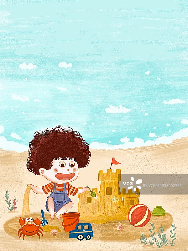 玩沙子图片素材