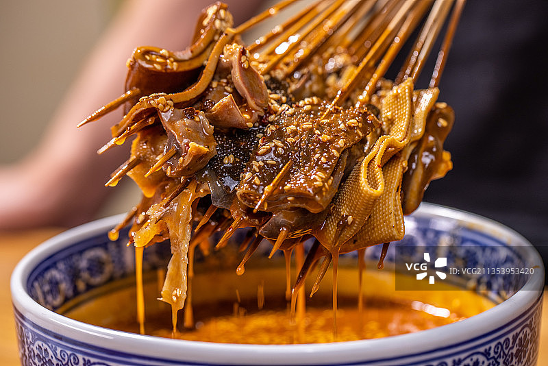 四川麻辣串串签图片素材