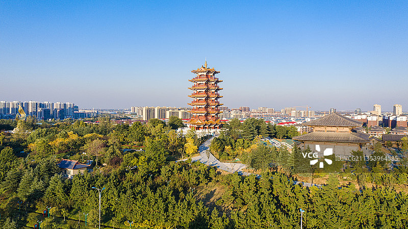 山东省临沂市皇山东夷文化公园景点风景图片素材