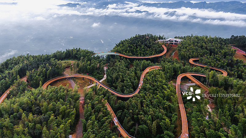 蜀南竹海栈道图片素材