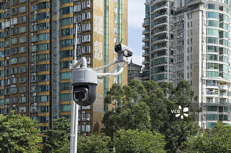 公共安全的电子监控设备图片素材