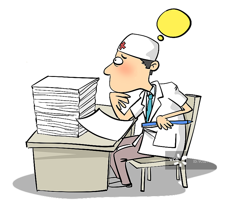 写病历的医生图片素材