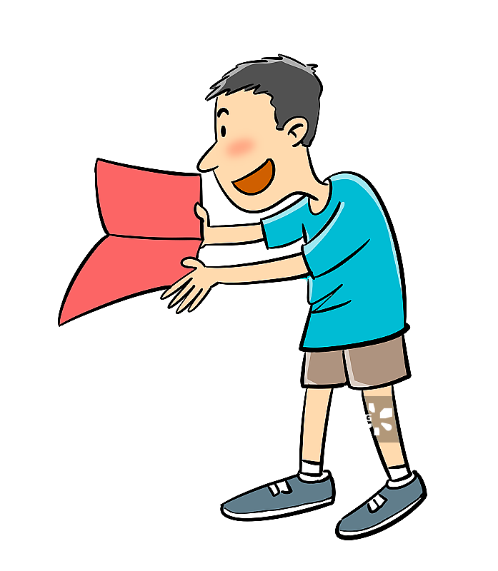 收到录取通知书的考生图片素材